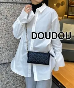 袖フレアシャツ doudou オフホワイト 定価10,780円のサムネイル