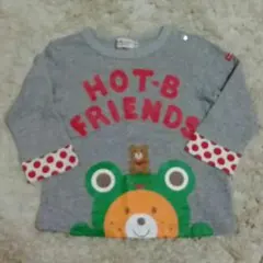 再お値下げ＊ミキハウス＊長袖Ｔシャツ＊グレー