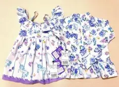 アナスイミニ　ユニコーン　花柄　水着　ラッシュガード　120