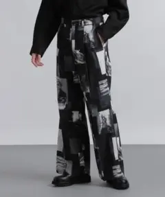 フォトコラージュフレアパンツ