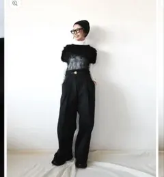 chiiiibag デニムパンツ Midlize Wide Denim 36 - メルカリ