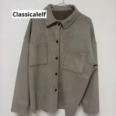 Classicalelf フェイクスエード シャツジャケット 長袖 M