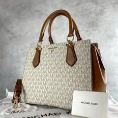 未使用級★マイケルコース マリリン サッチェル ハンドバッグ2way ショルダー