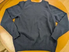 ユニクロ　クルーネックセーター　ニット　ネイビー　ユニセックス