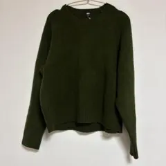 ユニクロ　スフレヤーンクルーネックセーター　レディース　L