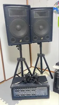 ☆YAMAHA ヤマハ S1121V USA製 PAスピーカー 2つ　スタンド付 ☆YAMAHA ヤマハ S1121V USA製 PAスピーカー 2つ スタンド付 - メルカリ