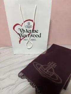 Vivienne Westwood リバーシブルマフラー キャメル/ボルドーのサムネイル