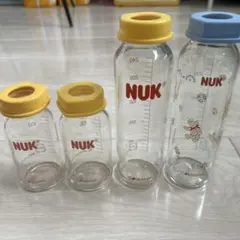 NUK ♡ 哺乳瓶 スリム ガラス 120 240 4本　ピジョン