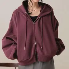 LOWRYS FARM ZIP ショートフーディ　エンジのサムネイル
