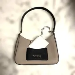 GUESS ショルダーバッグ ベージュ ブラック