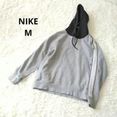 NIKE SB フード付きパーカー M　フーディー グレー/黒　スウェット