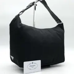 ✨美品✨プラダ ワンショルダーバッグ 三角ロゴ シルバー金具 ナイロン レザー