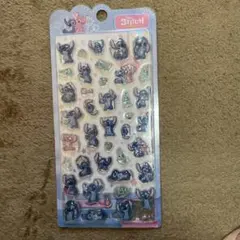 ボンボンドロップシール　ディズニー　スティッチ　エンジェル　キラキラ　3D 立体