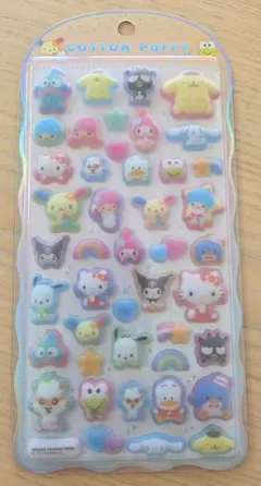 コットンパフィーシール サンリオキャラクターズ