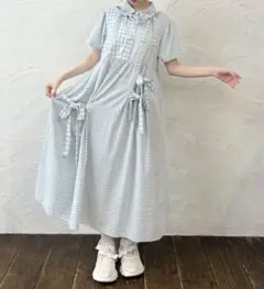 merry jenny ribbon レースカラーシャツワンピース - メルカリ