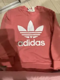 adidas Originals トレフォイル トレーナー ピンク 110のサムネイル