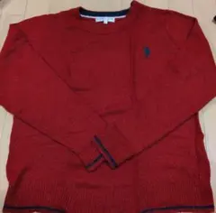U.S. POLO ASSN. 赤 LL ニットセーター メンズも️⭕️