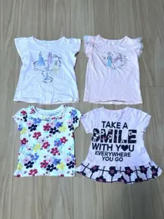 ユニクロプリンセスTシャツ4枚セット 110cm