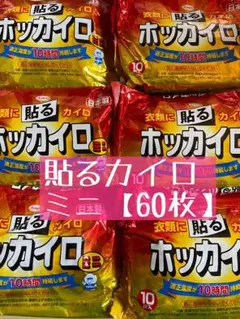 [計60個]興和 ホッカイロ 貼る ミニ 10個入×6 適正温度が10時間持続