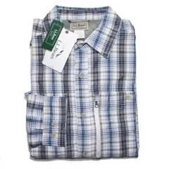 エルエルビーン Cool Weave 長袖シャツ チェック柄 US M 未使用