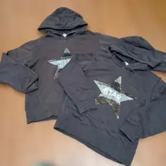 GLOBAL WORK 星型スパンコール パーカー 120