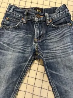 Lee ライダースデニム120㎝牛革ラベル ダメージあり