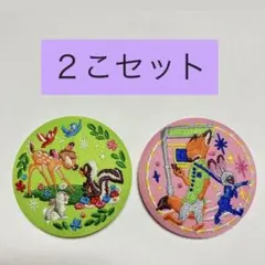 ディズニー　刺繍　缶バッジ