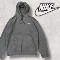 【00’s古着】NIKE ナイキ刺繍ロゴ　プルオーバーパーカー