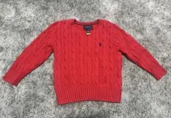 【100cm】POLO RALPH LAUREN ケーブルニットセーター