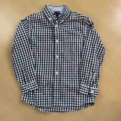 TOMMY HILFIGER 長袖シャツ 7 ネイビーとホワイトチェック