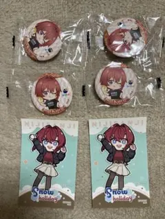 にじさんじ アンジュ・カトリーナ　くら寿司缶バッジ　まねきねこステッカー