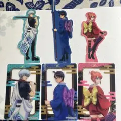 銀魂 吉原大炎上 ナンジャタウン ステッカー クリアカード 万事屋セット