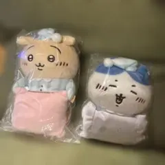 ちいかわ デスクトップからみ守るひっかけぬいぐるみ うさぎ ハチワレセット