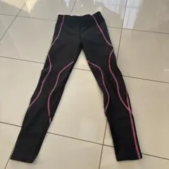 CW-X ブラック ピンク スポーツタイツ