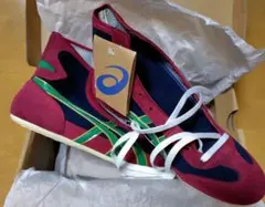 ASICS レスリングシューズ ワイン/ネイビー