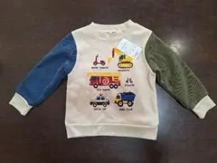 乗り物刺繍トレーナー サイズ80