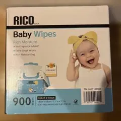 コストコRICO おしりふき　900枚　新品未開封　お尻拭きのサムネイル