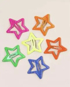 夜光 星形 6個セット パッチンピン