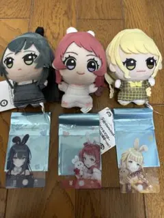 学園アイドルマスター ちびぐるみ gigo限定　全3種セット　(ノベルティ付き)