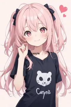 m564 AIイラスト　かわいい　A4ポスター