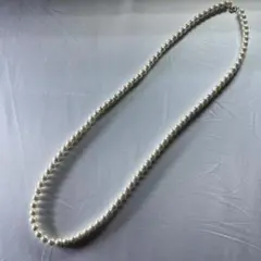 上品 パール調ネックレス ロング 結婚式 入学式 卒業式 フォーマルにも◎