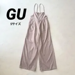 GU サロペットワイドパンツ ピンクベージュ Sのサムネイル
