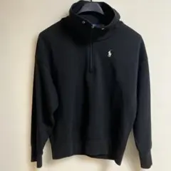 美品　Polo Ralph Lauren ブラック ハーフジップ トレーナー S