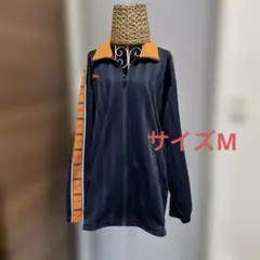 PUMA ネイビー オレンジ ストライプ ジャージ