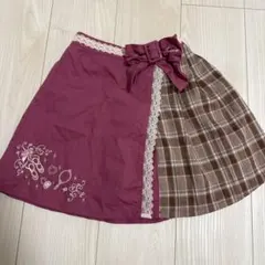 アクシーズファム⭐︎チェック スカパン　130センチ