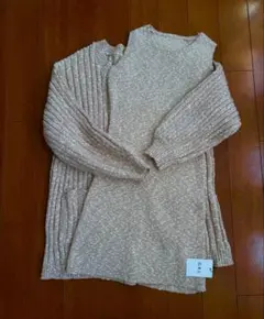 GRL リブ編み 長袖カーディガン ×ミニワンピース　Fサイズ