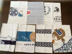 昭和レトロ 店 手ぬぐい 隅取り 米殼店 婚礼家具 まとめ売り 24枚