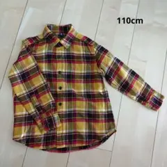 UNIQLO☆チェック柄☆長袖シャツ 110cm