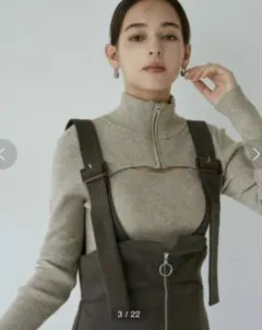 美品！Murua♡ハーフジップカットニット