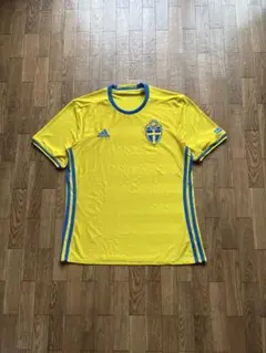 15-16 スウェーデン代表 adidas ホームユニフォーム イエロー - メルカリ